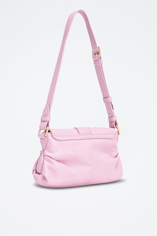 Mala de ombro de couro - Malva