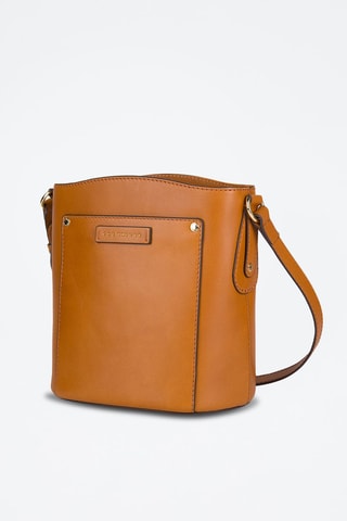 Mala a tiracolo em couro Cecilia - Camel