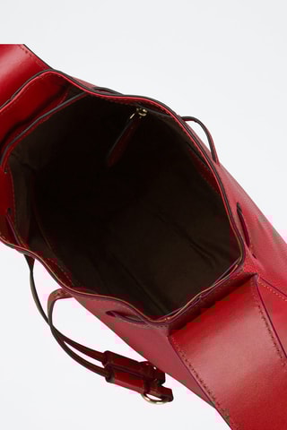 Mala a tiracolo em couro Carlotta - Vermelho