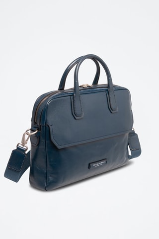 Mala a tiracolo de couro - Azul-marinho - Picadro