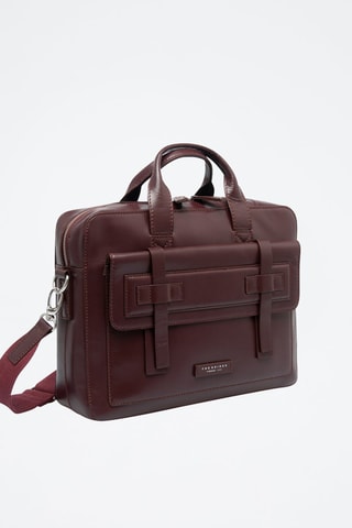 Mala a tiracolo de couro Casentino - Castanho - Picadro