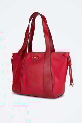 Mala shopper em couro Carlotta - Vermelho