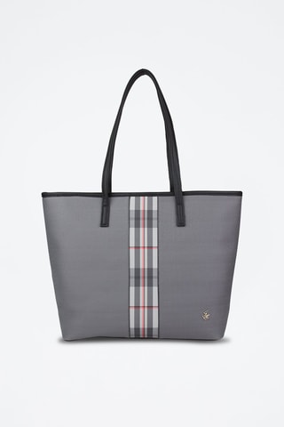 Mala shopper Cinzento e preto