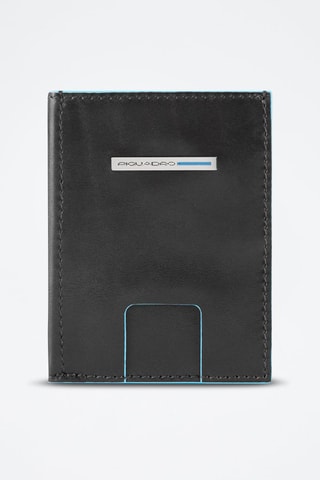 Carteira de couro - Preto