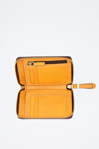 Carteira em couro - Amarelo