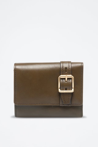 Carteira em couro Calimala - Castanho