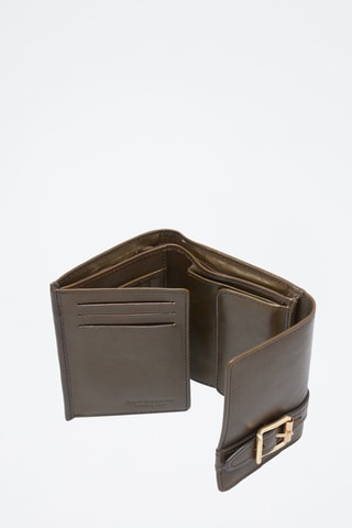 Carteira em couro Calimala - Castanho