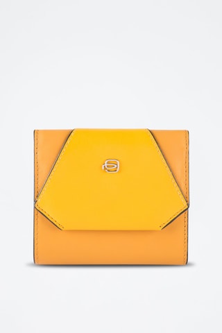 Carteira em couro 
Amarelo