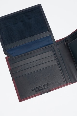 Carteira em couro Utah Bordô