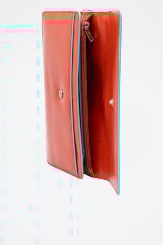 Porta-moedas de couro - Laranja