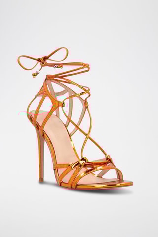 Sandálias de salto - Laranja