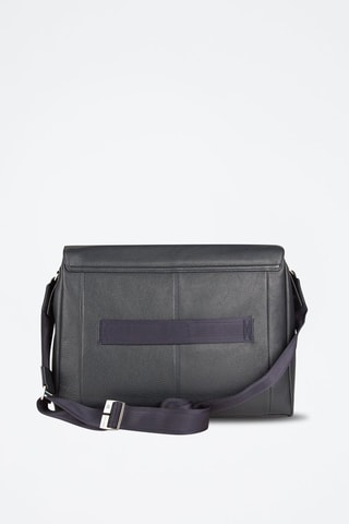 Porta-documentos de couro - Cinzento