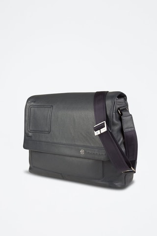 Porta-documentos de couro - Cinzento