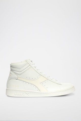 Sapatilhas subidas em couro L HIGH 2030 - Branco 