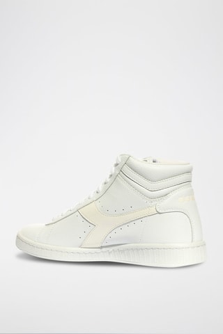 Sapatilhas subidas em couro L HIGH 2030 - Branco 