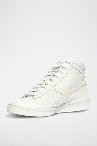 Sapatilhas subidas em couro L HIGH 2030 - Branco 