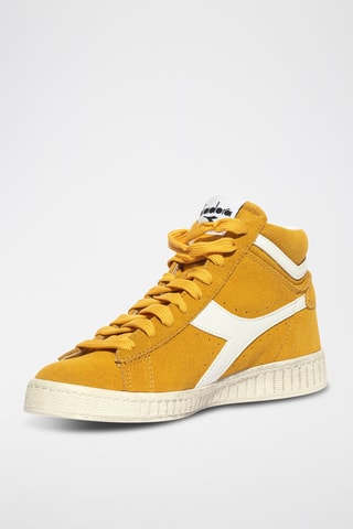 Sapatilhas subidas em couro Game L High - Amarelo