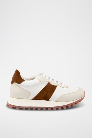 Sneakers de couro - Branco