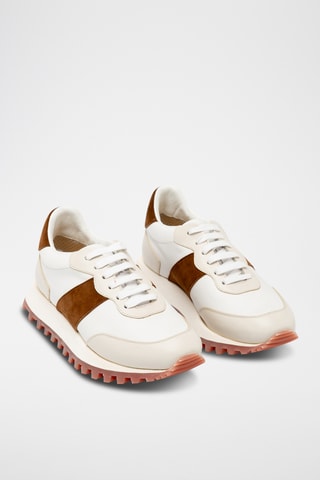 Sneakers de couro - Branco