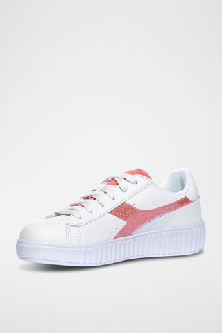 Sapatilhas Game Step P Lacquered GS - Branco e rosa