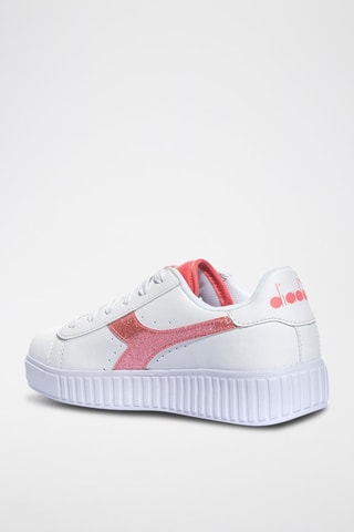 Sapatilhas Game Step P Lacquered GS - Branco e rosa