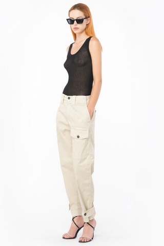 Camisola de alças - Preto