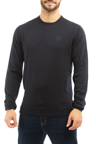 Camisola de lã - Azul-marinho