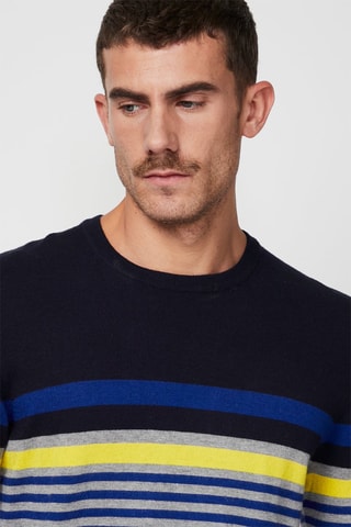 Camisola - Azul e cinzento