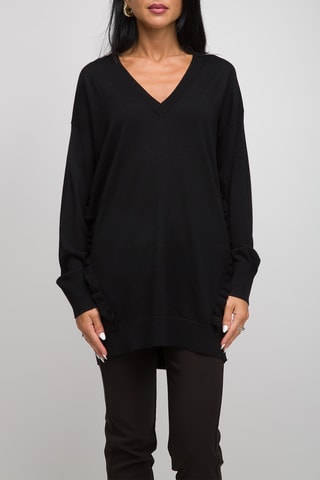 Camisola de lã - Preto