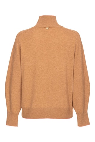 Camisola em lã e caxemira - Castanho