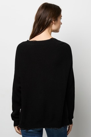 Camisola em lã e caxemira - Preto