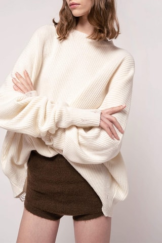 Camisola em lã - Branco