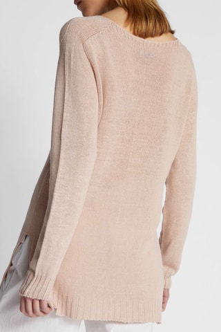 Camisola em linho Madeira de rosa