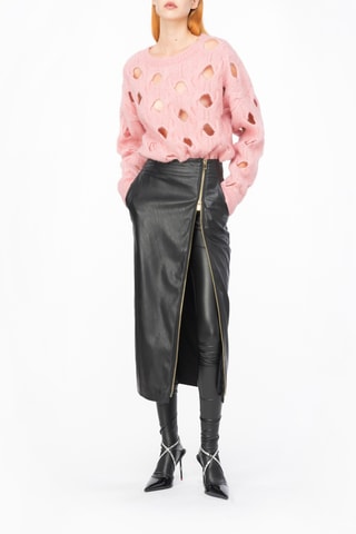 Camisola em lã e alpaca - Rosa