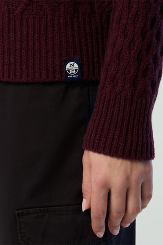 Camisola em lã - Bordô