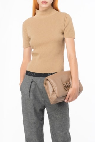 Camisola em lã e caxemira - Bege