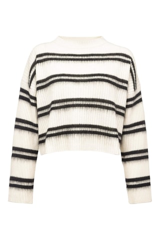 Camisola em lã e mohair - Branco