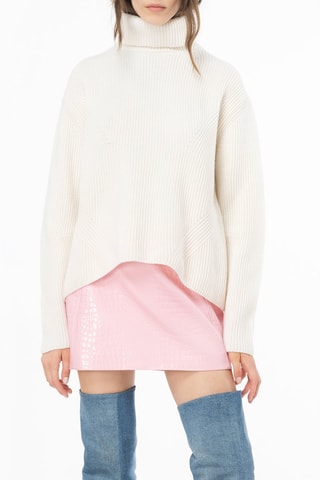 Camisola em lã e caxemira - Branco