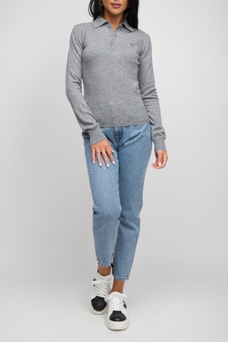 Camisola em lã e caxemira - Cinzento mesclado