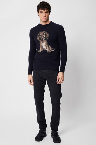 Camisola em lã - Azul - Harmont & Blaine