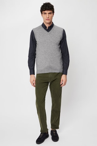 Camisola sem mangas em lã - Cinzento mesclado - Harmont & Blaine Jeans