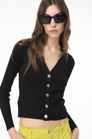 Casaco em lã - Preto