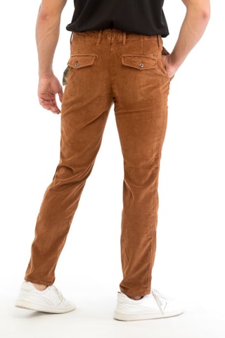 Calças em veludo - Castanho - Incotex