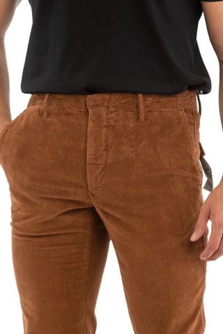 Calças em veludo - Castanho - Incotex