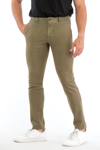 Calças slim - Verde - Incotex