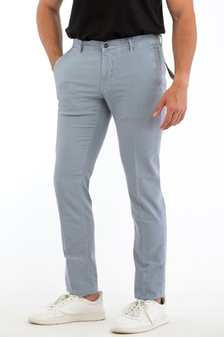 Calças slim - Azul-claro - Incotex