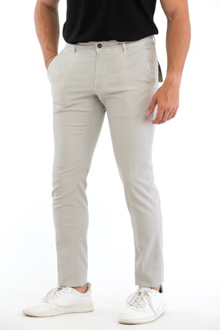 Calças slim - Marfim - Incotex