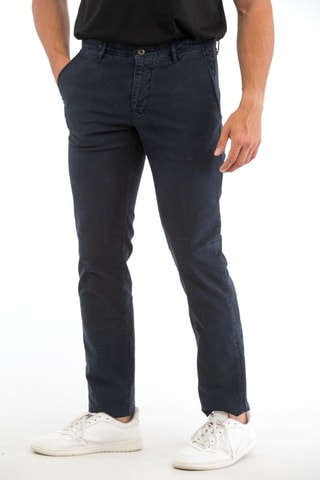 Calças slim - Azul-marinho - Incotex