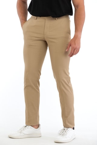 Calças slim - Bege - Incotex