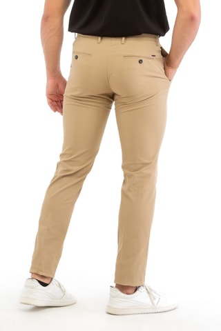 Calças slim - Bege - Incotex